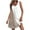 Khaki-21, variant on STETMN Sleeveless Tank Dress for Women Color Block Crewneck Loose Beach Vacation Sundress