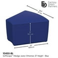 thumbnail image 2 of SoftScape Wedge Ottoman, Collaborative Flexible Seating for Kids, Teens, Adults Furniture for Classrooms, Libraries, Offices and Home, Junior 12" H - Blue, 2 of 4