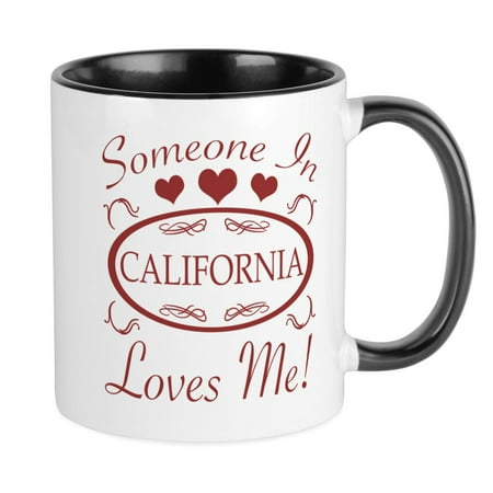

CafePress - Somebody In California Loves Me Mugs - Ceramic Coffee Tea Novelty Mug Cup 11 oz