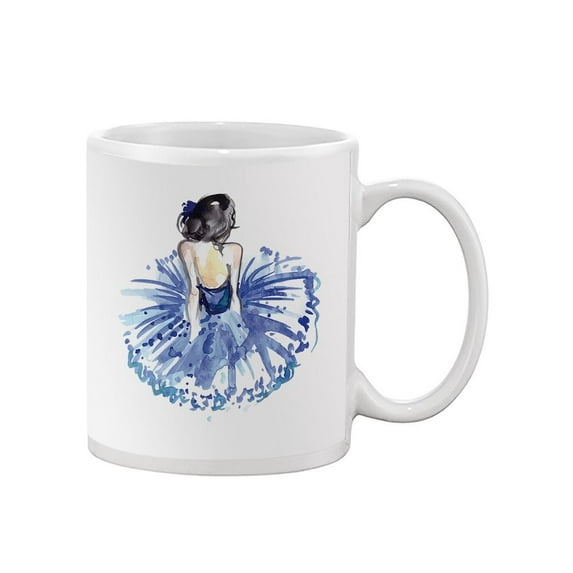 Watercolor Ballerina Design. Mug Unisex's -Image by Shutterstock
