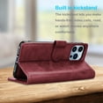 thumbnail image 7 of Tiflook Wallet Case For iPhone 13 Pro (6.1 inch) 2021, Premium Vegan Leather [RFID Blocking] [Detachable Magnetic Removable] Cash ID Credit Card Holder Slots Carrying Flip Cover Strap - Wine Red, 7 of 7