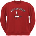 thumbnail image 1 of St. Patricks Day - I'd Tap That Red Adult Crew Neck Sweatshirt, 1 of 1
