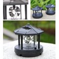 thumbnail image 3 of Coofit Outdoor Deck Light Creative Tower Design 360° Rotating Yard Light Patio Light, 3 of 10