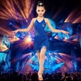 thumbnail image 2 of Glisme Dress For Girls O Neck Graphic Prints Dresses Sleeveless Lightweight Little Girls Daily Wear 6-7 Years Blue1, 2 of 4
