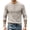 #0057-Beige, variant on Men's Henley Button Placket Tee Long Sleeve Polyester Blend Casual Relaxed Fit Regular