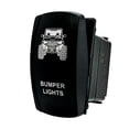 thumbnail image 3 of OZ-USA UTV Bumper Lights | On / Off Rocker Switch | 4-Pin 20A Blue LED Backlit | Waterproof 12V – 48V, 3 of 7