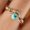 6, variant on Bohemian Imitation Turquoise with Cubic Zirconia Double Layer Ring Women's Classical and Elegant Jewelry Accessories