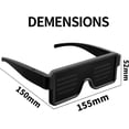 thumbnail image 4 of Gafas LED dinámicas con luz brillante, gafas con luz LED recargables por USB con neón intermitente, 11 patrones, gafas luminosas LED para fiestas, noche, 4 of 5