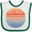 White and Green, variant on Inktastic Lake Placid Retro Sunset Boys or Girls Baby Bib