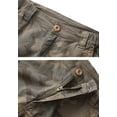 thumbnail image 4 of Women's Casual Cargo Shorts Multi-Pockets Twill Bermuda Summer Shorts(No Belts),Camo 12, 4 of 6