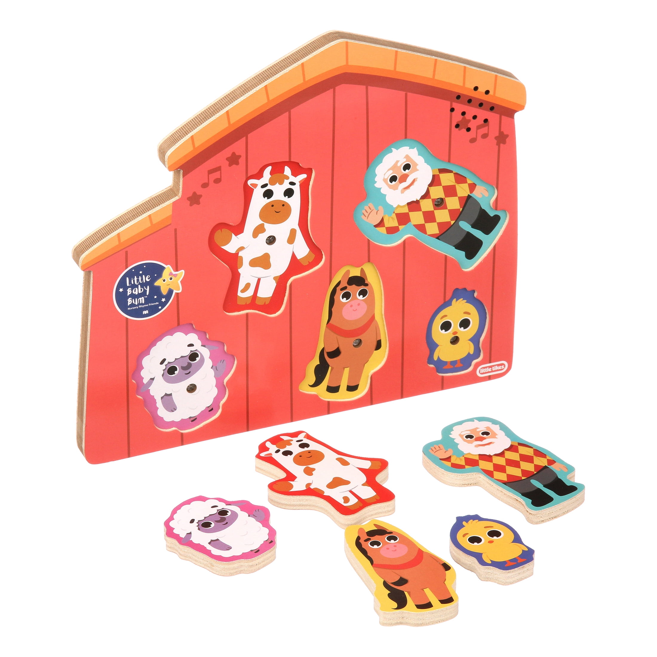 Little Baby Bum Musical Wooden Puzzle-Farm