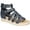 Navy, variant on Easy Street Womens Simone Zipper Faux Leather Strappy Sandals