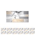 thumbnail image 1 of Papel pintado autoadhesivo despegable y pegable con diseño de piedra 3D, azulejos de pared de ladrillo para el hogar, baño, cocina y salpicadero, 12 paquetes, 1 of 7