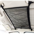 thumbnail image 1 of Bolsillo de red de carga para techo de coche, 31 x 21 pulgadas, ajustable, de malla de doble capa, organizador de techo para SUV, bolsa de almacenamiento de viaje largo, tienda de campaña, edredó, 1 of 5