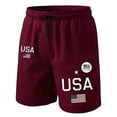 thumbnail image 3 of WERYOUNG Casual Athletic Shorts For Man Patriotic American Flag Shorts Fourth Of July USA Sportswear Shorts With Side Pockets Home Lounging Versatile Bottoms M, 3 of 4
