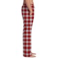 thumbnail image 3 of Garbnen Red Plaid Pajama Pants Color Block Straight Leg Men Sleep Pants Drawstring Spring Summer Mens Lounge Pants with Pocket, 3 of 6