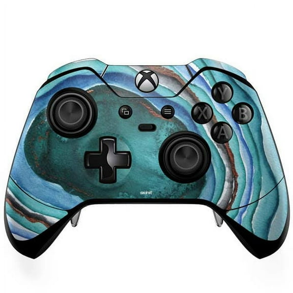 Skinit Turquoise Watercolor Geode Xbox One Elite Controller Skin