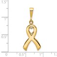 thumbnail image 2 of 14k Yellow Gold Heart Awareness Necklace Charm Pendant Awarenes, 2 of 6