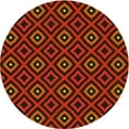 thumbnail image 1 of Ahgly Company Machine Washable Indoor Round Transitional Cranberry Red Area Rugs, 6' Round, 1 of 7