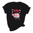 thumbnail image 4 of Meichang Hauts de Vacances pour Femmes T-Shirt de la Saint-Valentin Mignon Cœur Graphique T-Shirts Mignons Hauts de Vacances T-Shirts Manches Courtes Col Rond Mode 2025, 4 of 5