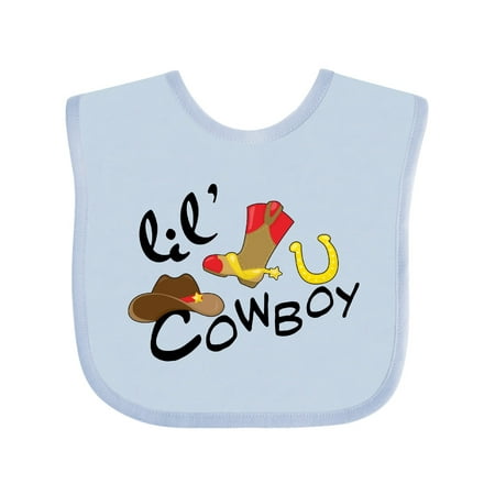 

Inktastic Lil Cowboy Gift Baby Boy Bib