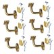 thumbnail image 5 of 6 piezas de soporte de barandilla para escaleras, soportes para pasamanos, pasamanos para pasillos, exteriores e interiores, pasamanos versátiles para 6 cm x 6 cm, 5 of 8