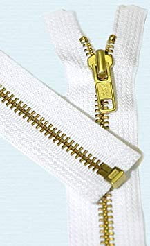 YKK #5 Brass Jacket Zipper - 27" Medium Weight Separating Zipper In 580 Black (Single Pack) - View #9