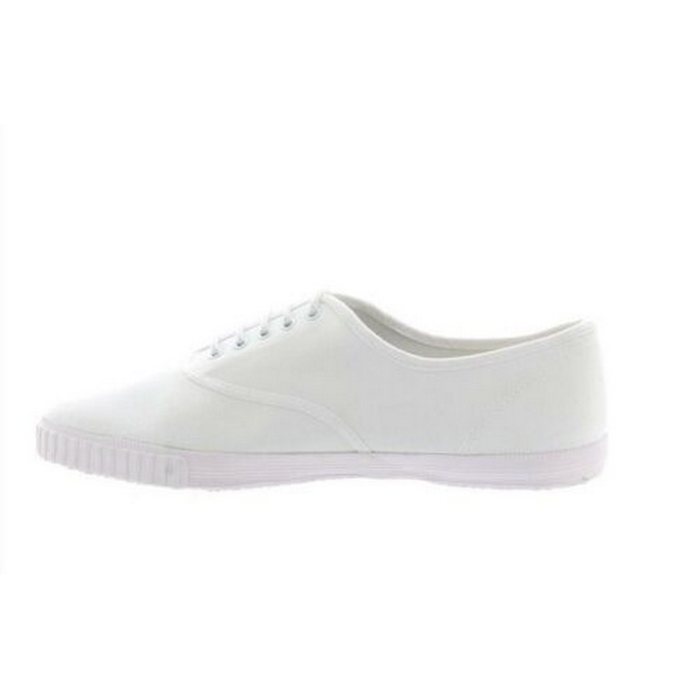 Dek Kids  Junior Lace White Canvas Gym Sneakers - image 3 of 6