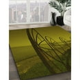thumbnail image 3 of Ahgly Company Machine Washable Indoor Rectangle Transitional Dark Yellow Green Area Rugs, 8' x 12', 3 of 7