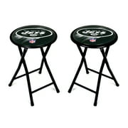 Urban Shop White/Green Stool