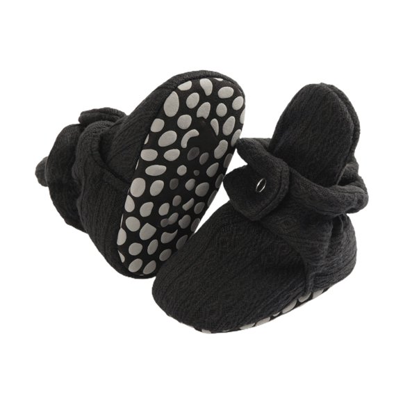 NOKIO Chaussons Doublés en Polaire Unisexes pour Bébé, Semelle Souple Antidérapante, Chaussettes Chaudes d'Hiver pour Enfants de 0 à 12 Mois, Tricotées, Isolantes Thermiques