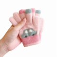 thumbnail image 4 of hengsof Kids Winter Gloves Toddler Warm Full Finger Knitted Mittens for Girls and Boys, 4 of 5