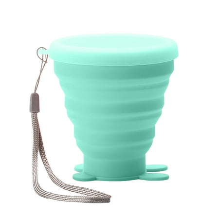 

Christmas Clearance! SuoKom New Collapsible Travel Cup Silicone Folding Water Cups With Lids Reusable