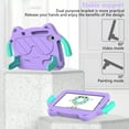 thumbnail image 5 of Allytech Kids Friendly Case for Lenovo Tab M8 4th Gen 8.0" TB-300XU 2023, Eva Heavy Duty Protection Shockproof Cover with Folding Kickstand & Handle, Cute Cartoon Case for Children - Purple, 5 of 6