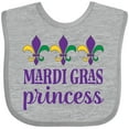 thumbnail image 3 of Inktastic Mardi Gras Princess Girls Baby Bib, 3 of 4
