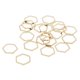 thumbnail image 1 of Anillos de tón Gloria 20 piezas colgantes joyería 12x12mm, 1 of 9