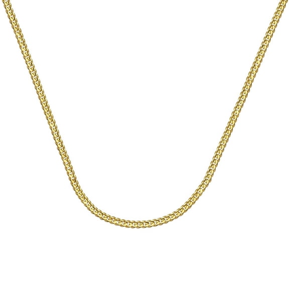 14k Yellow Gold Curb Chain Necklace 1.4mm Lobster Claw Closure - 3.6 Grams - 20 Inch