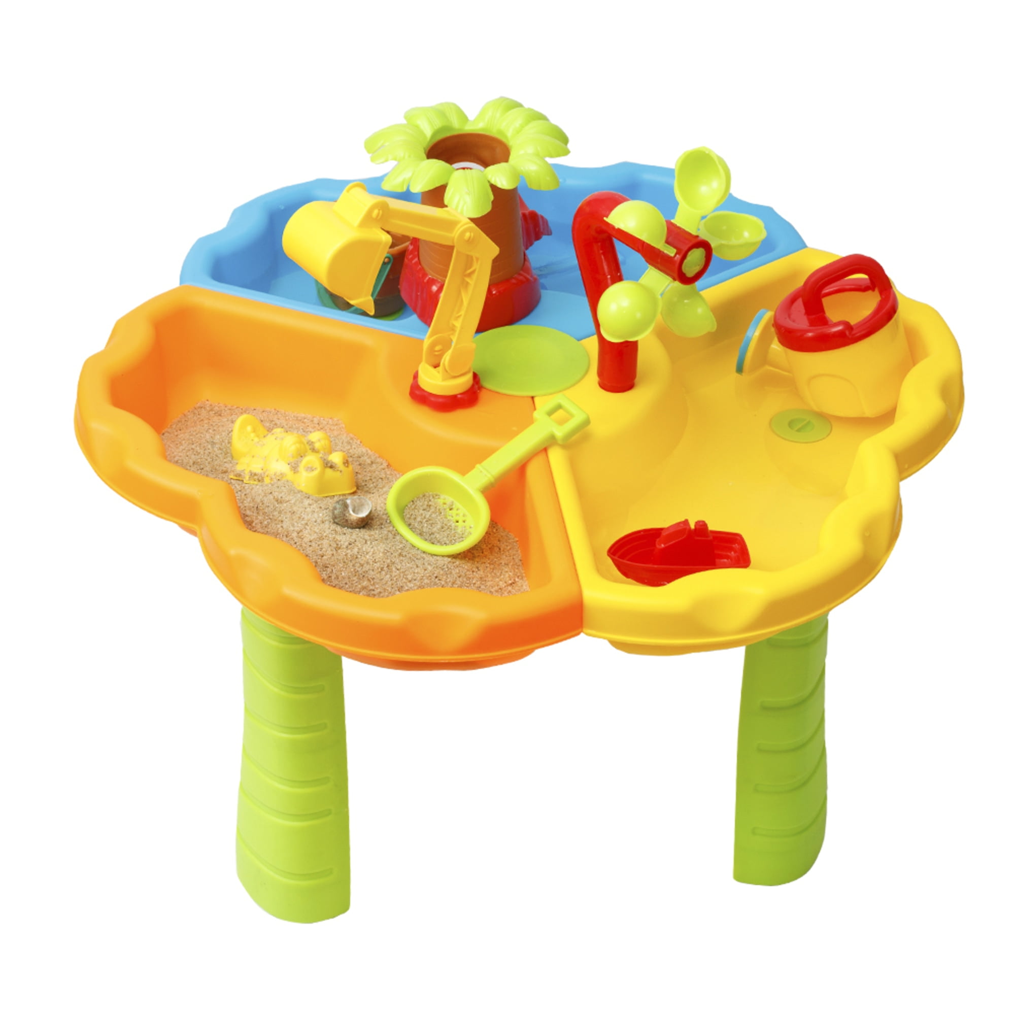 Toddler Sensory Sand and Water Table with Chair | 3 in 1 Indoor & Outdoor Play Table for Kids