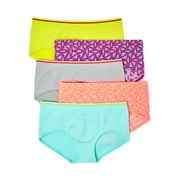 Athletic Works Girls Boyshort, 5-Pack