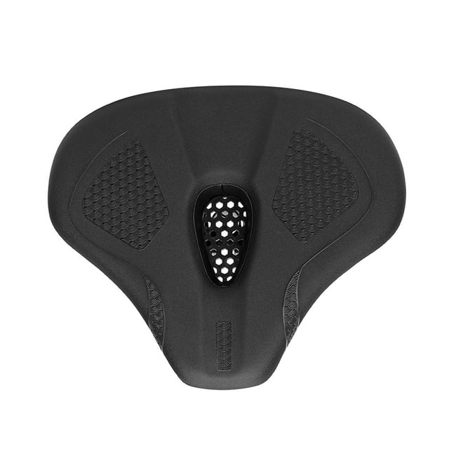 Almencla Generic Bike Seat Replacement Bike Saddle Waterproof for Mountain Road Bikes Black Line