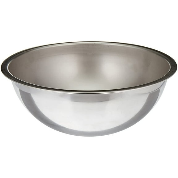 Vollrath Stainless Steel Mixing Bowl, 24 Gauge Satin Finish Steel 169080 8 Quart