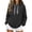 Black_#02, variant on Hoodies for Women Baggy Quarter Zip Pullover Sweatshirt Long Sleeve V Neck Jackets Fall Winter Comfy Track Clothes,Black S