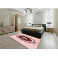 thumbnail image 4 of Ahgly Company Indoor Square Patterned Light Rose Pink Area Rugs, 8' Square, 4 of 6