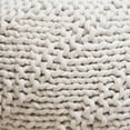 thumbnail image 3 of Haley Indoor Handcrafted Modern Fabric Weave Pouf, 3 of 9