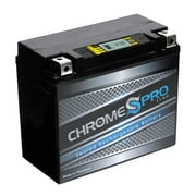 Chrome Pro Battery Ytx20hl-bs (20hl-bs 12 Volts,18 Ah, 310 Cca) High Performance - Maintenance Free - Sealed AGM Motorcycle iGel Battery