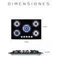 thumbnail image 2 of Parrilla A Gas Premiun Plateada 5 Quemadores Color Negro, 2 of 5