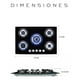 thumbnail image 2 of Parrilla A Gas Premiun Plateada 5 Quemadores Color Negro, 2 of 5