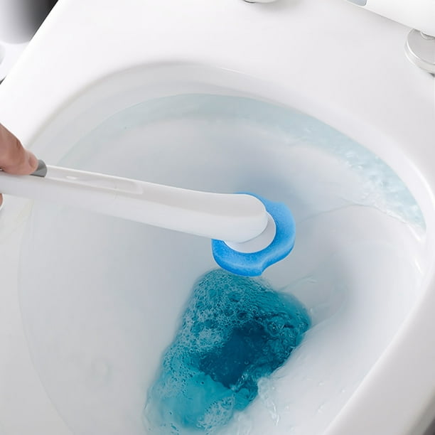 Brosse de nettoyage jetable pour toilettes, brosse de nettoyage et support  avec 40 recharges de nettoyage, brosse de toilette jetable pour nettoyage  de toilettes de salle de bain : : Cuisine et