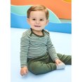 thumbnail image 2 of Garanimals Baby Boy Cotton Pull-On Joggers, Solids & Prints, 4-Pack, 0–24M, 2 of 9