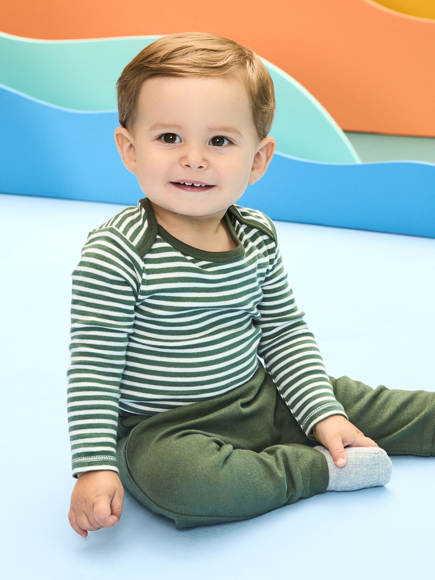 Garanimals 100% Cotton Long Sleeve Bodysuits, 4-Pack photo 2